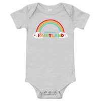 Fairyland Rainbow short-sleeve onesie for baby