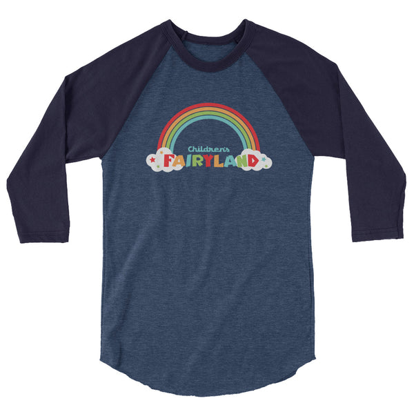 Fairyland Rainbow 3/4 sleeve raglan shirt
